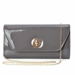 Gray Crossbody Clutch 